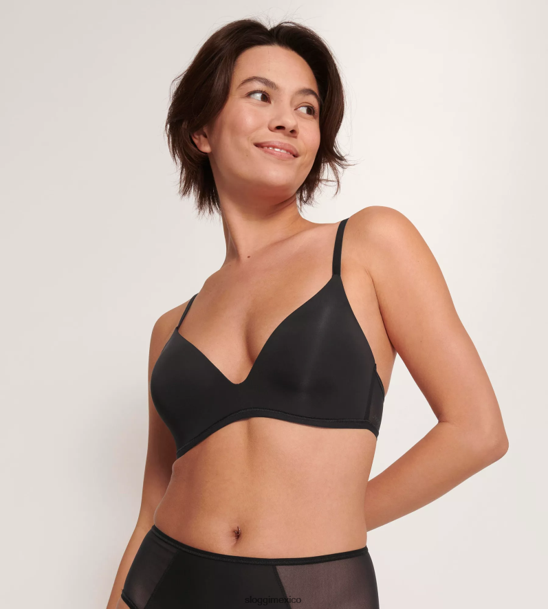 sujetadores | mx sloggi mujer sujetador push-up soft adapt negro 220XJH71