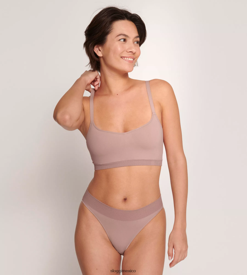 sujetadores | mx sloggi mujer sujetador con relleno de aloe ever infused malva brumoso 220XJH510