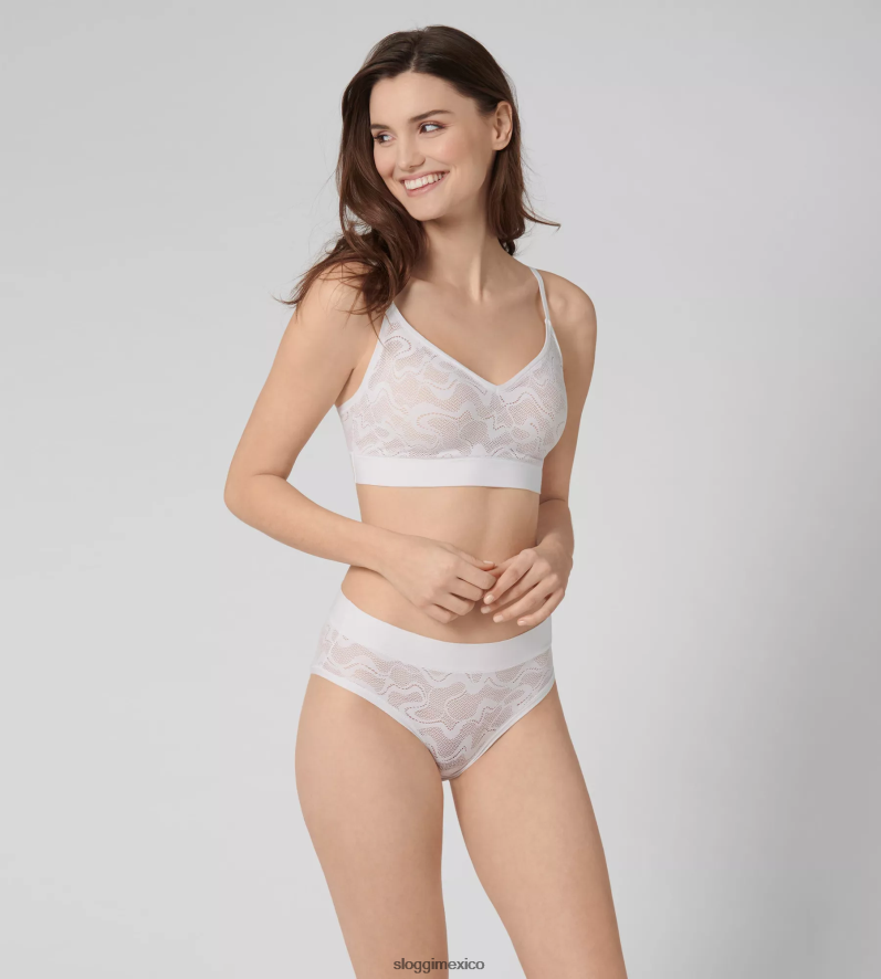 sujetadores | mx sloggi mujer sujetador con relleno de encaje go allround blanco 220XJH496