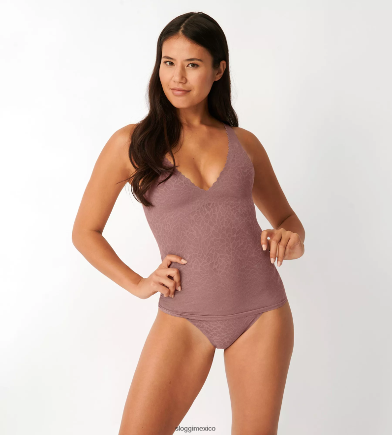 sujetadores | mx sloggi mujer camisa con sujetador de encaje zero feel cacao 220XJH342