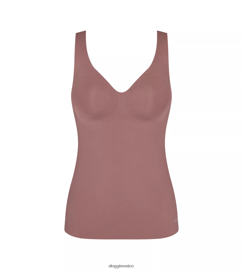 sujetadores | mx sloggi mujer camisa con sujetador zero feel cacao 220XJH572