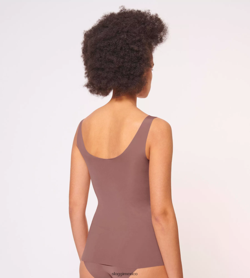 sujetadores | mx sloggi mujer camisa con sujetador zero feel cacao 220XJH572