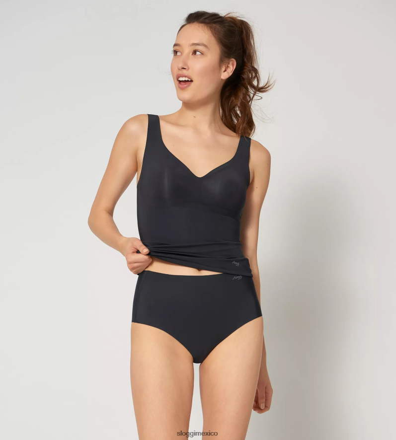 sujetadores | mx sloggi mujer camisa con sujetador zero feel negro 220XJH337