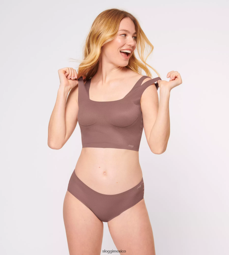sujetadores | mx sloggi mujer parte superior de flujo cero sensación cacao 220XJH309